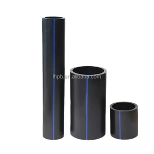 ท่อ PE100 HDPE สีดำ ขนาด 50 มม. 63 มม. 200 มม. PN6 Bar SDR26 สำหรับระบบประปาและระบายน้ำ แบบเชื่อมชนด้วยความร้อนแรงดันสูง - Product Image 2