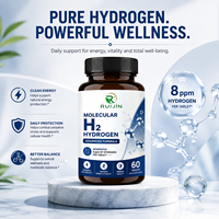 RUIJIN OEM ODM Comprimés d'hydrogène moléculaire H2, magnésium, antioxydant, soutien énergétique et vitalité, complément alimentaire, 60 comprimés, certifié HALAL