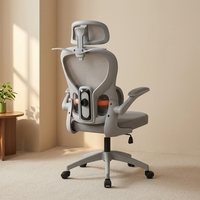 Chaise de bureau ergonomique en maille à dossier haut, pivotante, pour salle de réunion et ordinateur, directement de l'usine