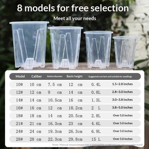 <span class=keywords><strong>Pot</strong></span> d'<span class=keywords><strong>orchidée</strong></span> cylindrique <span class=keywords><strong>transparent</strong></span> épaissi de grande taille, design minimaliste, spécial Phalaenopsis Qingshan Root-Control, vente en gros - Product Image 2