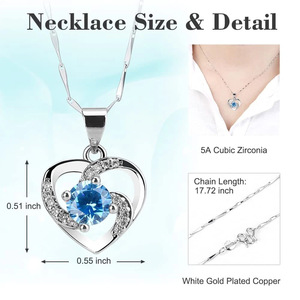 Boîtes à bijoux en rose éternelle avec fleurs naturelles Muses Jewels, boîte cadeau en acrylique, comprend un collier, cadeau pour la Saint-Valentin, cadeau pour la fête des mères - Product Image 2