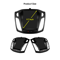 CARUPEZ Layar Sentuh Android DSP 9.7 inci, Stereo Mobil Android Auto untuk Ford Focus 3 MK3 2011-2019, Navigasi GPS