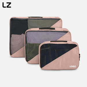 LZ 3 Set Cubos de embalaje de compresión ultraligeros <span class=keywords><strong>Maleta</strong></span> <span class=keywords><strong>Mochila</strong></span> Bolsas organizadoras de <span class=keywords><strong>viaje</strong></span> para equipaje de <span class=keywords><strong>viaje</strong></span> Vacaciones Viajes de negocios - Product Image 3