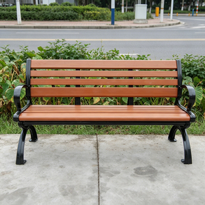 <span class=keywords><strong>Banc</strong></span> en métal d'extérieur, design moderne et durable, pour appartement ou patio, capacité de 2 ou 3 places - Product Image 2