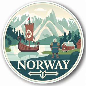Высококачественный популярный пользовательский 3d норвежский магнит на холодильник и магнит на холодильник туристический сувенир - Product Image 4