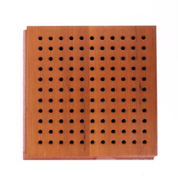 Panneaux de mur acoustiques en bois insonorisés de MDF avec le placage en bois de Kingkus