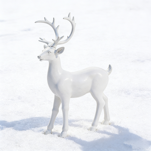 Scultura dei cervi della scultura <span class=keywords><strong>animale</strong></span> della resina della decorazione di lusso del grande giardino all'aperto su misura cervi - Product Image 5