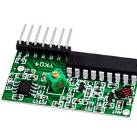 1 ensemble de kits de télécommande sans fil IC 2262/2272 à 4 canaux 315Mhz/433Mhz, module récepteur pour arduino