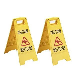 折叠式重型双面安全警告标志
