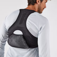 Gilet d'hydratation de course léger et respirant avec pochette souple réfléchissante, support téléphone, en nylon portable, pour homme