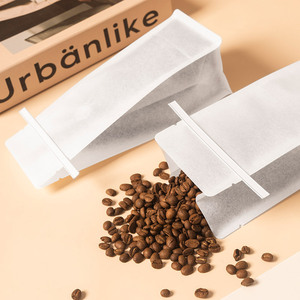 250g 500g <b>Tin</b> Tie Eight Side Seal Coffee Bag With Degassing Valve Custom Kraft Paper Foil <b>Tea</b> Pouch Dry Food Packaging - Product Image 2