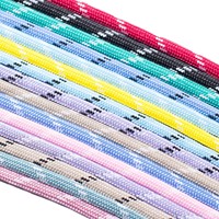 Fil acrylique coloré à pois de 5 mm, mélange de fils, corde ronde tressée, résistante à l'usure, corde Miu pour pendentif tissé en DIY, vêtements, ceinture, chapeau