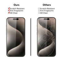 Protection d'écran en verre trempé HD 9H incassable, alignement automatique, anti-poussière, pour iPhone 17, 16, 15, 14, 13, 12 Pro Max – Vente chaude usine