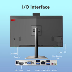 <span class=keywords><strong>Ordinateur</strong></span> tout-en-un OEM ODM avec écran IPS de 24 pouces, 1920*1080 FHD, processeur Core i3 de 4e génération, <span class=keywords><strong>ordinateur</strong></span> de bureau tout-en-un - Product Image 2
