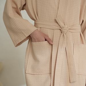 Accappatoio Unisex Hotel Spa Waffle 100% camicia da notte in <span class=keywords><strong>cotone</strong></span> accappatoio S-XXXL camicia da notte - Product Image 2