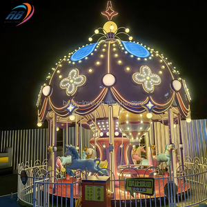 Carrousel de luxe 16 places pour enfants, manège de parc d'attractions, chevaux de carrousel à vendre à prix abordable - Product Image 5