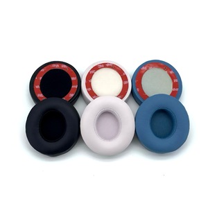 For Beats Solo 4 Replacement Ear <b>Pads</b> Ear <b>Cushion</b> With Premium Protein Leather Memory Foam Noise Isolation Comfortable Soft - Product Image 1