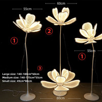 Nouvelle Décoration Florale Géante LED Blanche Chaude pour Mariage et Usage Domestique AC220V Certifiée IP44