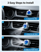 Diffuseur de parfum pour voiture Black Ice 4ml, désodorisant longue durée 30 jours, éliminateur d'odeurs, huile parfumée pour voiture