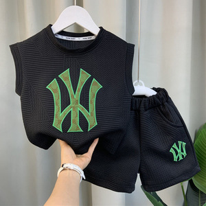 Set di Abbigliamento Estivo per Bambini, Nuova Collezione, T-shirt a Maniche Corte e <span class=keywords><strong>Pantaloncini</strong></span> per Ragazzi, Completo Sportivo Casual in Due Pezzi - Product Image 6
