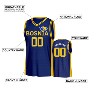 Custom Your Own Logo Basketball <strong>T</strong>-<strong>Shirt</strong> Mesh 100% Polyester Breathable Anti-Bacterial Heat-Transfer Unisex Plus Size Sleeveless - Product Image 2