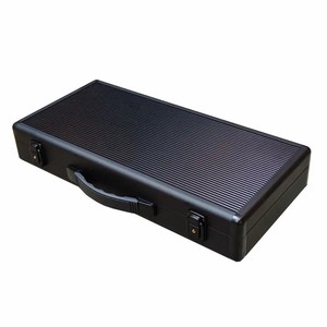 Su misura da MFT metallo argento pesante telaio pannello nero più spesso con cintura interna per fissare saldatrice custodia in alluminio - Product Image 1