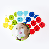 Forme de cercle de fleur de coeur 1 pouce emballé individuellement Patch d'arôme autocollant de tissus non tissés améliorant le parfum