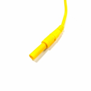 كابل اختبار بقابس موز 4 مم معزول ذكر إلى أنثى، مع غلاف PVC أصفر 2.5 مم²، محول سلك طاقة تيار مستمر للمختبرات - Product Image 3