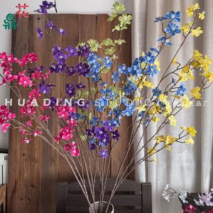 ดอกซากุระประดิษฐ์จาก HuaDing Studio ดอกไม้ผ้าไหมสำหรับตกแต่งเพดานงานแต่งงาน ใช้เป็นพร็อพสำหรับถ่ายภาพในสตูดิโอ - Product Image 5