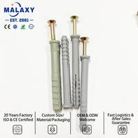 MALAXY Cheville d'expansion en plastique en gros, cheville murale en nylon PA6 DIN ISO pour cloison sèche, brique, béton