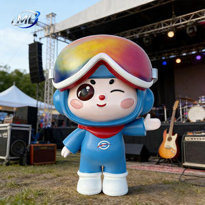 Escultura de Figura de Dibujos Animados Personalizada, Grande, para Exteriores, Linda, de Fibra de Vidrio, Estatua 3D, Decoración Artesanal para Centros Comerciales, Parques Temáticos, Plazas de la Ciudad - Product Image 1