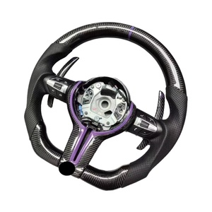 Volant de voiture amélioré en fibre de carbone LED M Sport pour BMW E70 X5 E71 E90 E91 E92 E89 Z4 E81 E82 E87 705i Me4 F82 X3 M40i - Product Image 1