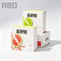 Op maat gemaakte logo eco-vriendelijke recyclebare kunstpapier vouwdoos met matte laminatie, embossing en aangepast ontwerp voor kaarsenverpakkingen