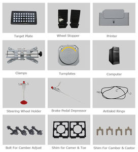 Machine d'alignement de roues Hunter Battle Axe 3D, ensemble complet pour voitures et camions, 718S certifiée CE, caméra 5MP, temps de mesure de 6 à 8 secondes - Product Image 3