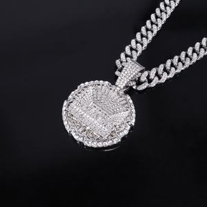 אירופה סגסוגת בסגנון אמריקאי שרשרת סגסוגת בסגנון אמריקאי שרשרת הסעודה האחרונה תליון זהב זירקון היפ הופ אישיות ראפ - Product Image 3