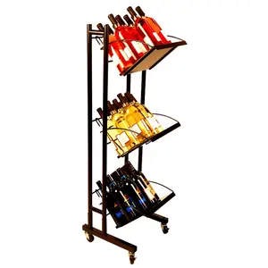 ODM OEM customizing new molder steel wine display rack stand powder coated