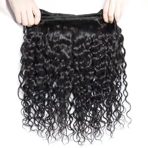 Unprocessed Raw Hair Natural Wave Bundle Natural black color 100g With Double Weft Dropshipping Wholesale Factory Price