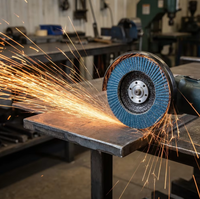 Flap Disc Flat Emery Cloth Wheel untuk Pemolesan Logam dengan Performa Potong Tinggi