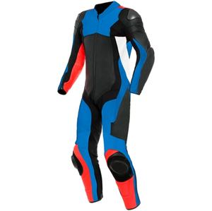 Combinaison de course de moto professionnelle en cuir de vachette protégée sur mesure vêtements en cuir de motard de grande taille avec motifs personnalisés - Product Image 1