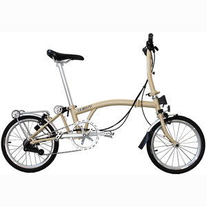 3SIXTY Faltrad 16 Zoll mit 6-Gang-Schaltung, Stahlrahmen, Mini-Klapprad, Dreifach Faltbar, Grün/Marineblau - Product Image 1