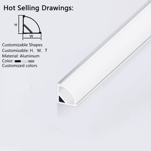 Profilé LED <span class=keywords><strong>en</strong></span> <span class=keywords><strong>aluminium</strong></span> <span class=keywords><strong>en</strong></span> forme <span class=keywords><strong>de</strong></span> V à 90 degrés pour meubles et armoires, <span class=keywords><strong>en</strong></span> stock dans l'UE, vente chaude - Product Image 2