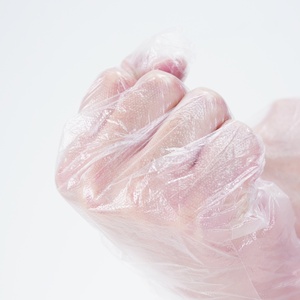 Găng tay dùng một lần <span class=keywords><strong>PE</strong></span> gia dụng bán buôn, chống thấm nước, cấp thực phẩm, độ dày trung bình, bề mặt nhẵn, dùng trong gia đình - Product Image 3