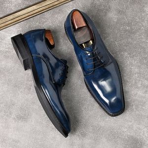 New Hot Selling Genuine Shiny Business Casual British Style Slip-on Thick Sole Height Increasing Men's Leather Shoes - Product Image 6