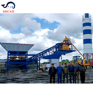 Mobiele betoncentrale, draagbare mengstation voor wegenbouw, hoge efficiëntie, volledig automatisch systeem - Product Image 3