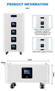 All in One Stacked Lifepo4 <b>Battery</b> Solar Energy Storage Power System Home <b>48v</b> 51.2v 50kwh Stacked Lifepo4 <b>Battery</b> - Product Image 3
