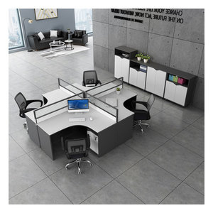 Hiện Đại Nhân Viên Văn Phòng Đồ Nội Thất Modular Văn Phòng Tủ Máy Trạm 2 4 <span class=keywords><strong>6</strong></span> Người Bàn Màn Hình Phân Vùng Văn Phòng - Product Image 3