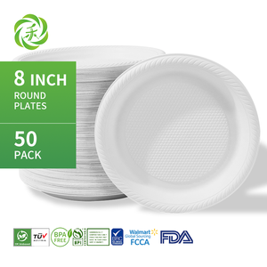 <span class=keywords><strong>Vaisselle</strong></span> et assiettes en amidon de maïs compostables, biodégradables et réutilisables Lvhe sans PFAS, personnalisables, 6, 7, 8, 9 et 10 pouces - Product Image 3