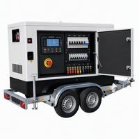 Groupe électrogène diesel JSST avec filtre à air 250 kVA 50 Hz, monté sur remorque, pour alimentation électrique extérieure