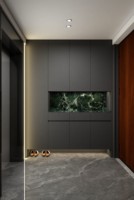 Armario de Dormitorio de Lujo Modular Moderno de Madera, Armario Empotrado Personalizado con Cajones para Ropa