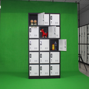 <span class=keywords><strong>Armoire</strong></span> de rangement moderne en acier à 15 portes pour salle de sport à domicile, école, chambre à coucher, entrepôts - Product Image 5